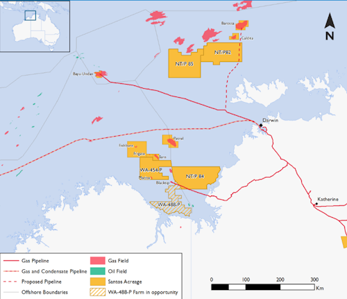 Bonaparte basin offshore northern Australia