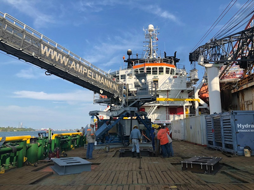The A-type system being mobilized on a flotel in Mexico