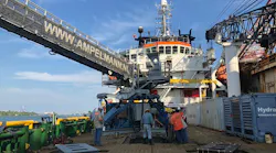 The A-type system being mobilized on a flotel in Mexico