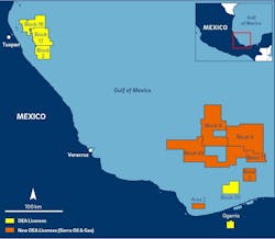 Offshore Mexico blocks Offshore Mexico blocks