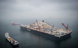 Allseas’ multi-purpose construction vessel Pioneering Spirit Allseas’ multi-purpose construction vessel Pioneering Spirit