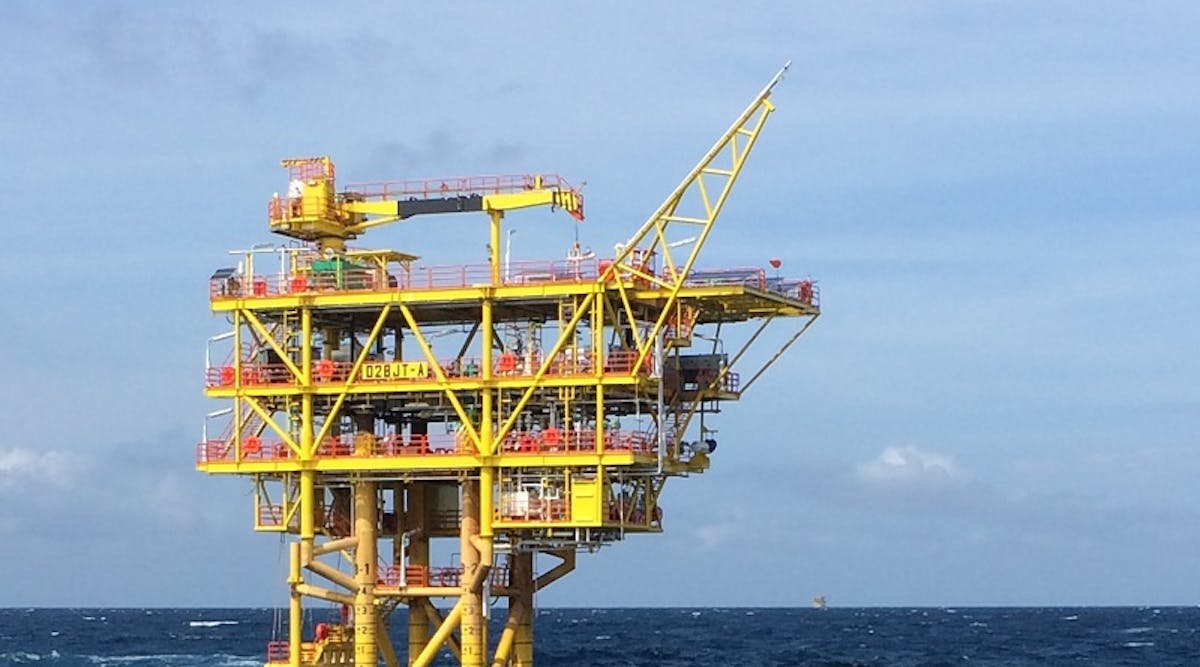 Conductor-supported wellhead platform for the D28 oilfield Phase 1 project offshore Sarawak