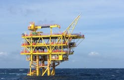 Conductor-supported wellhead platform for the D28 oilfield Phase 1 project offshore Sarawak