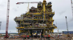 ALE performing the pulling load-out of the topsides in Mexico