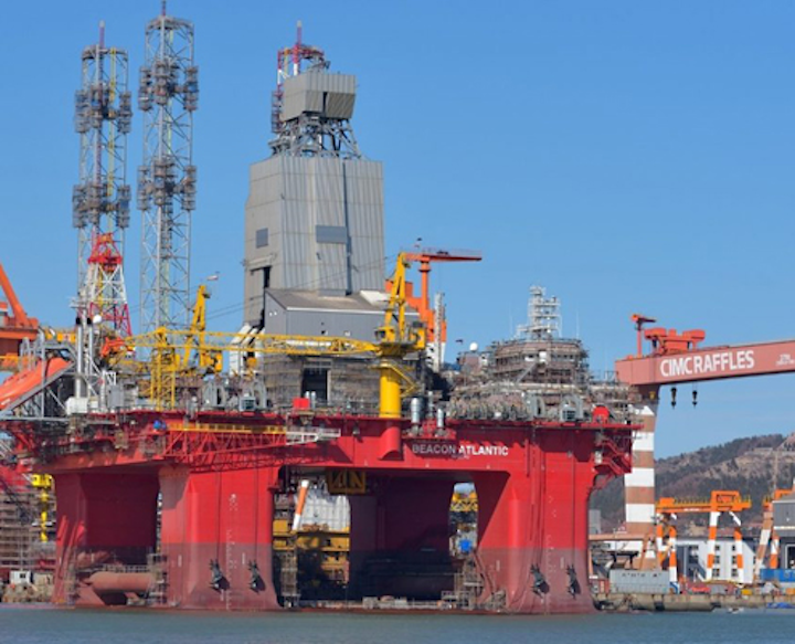 The Beacon Atlantic at CIMC Raffles yard in Yantai, China