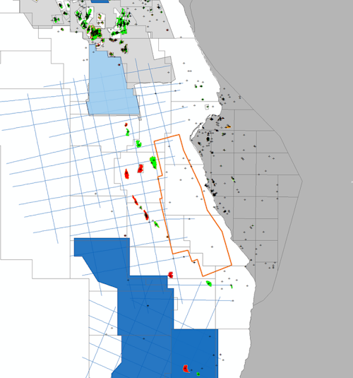Kwanza shelf offshore Angola