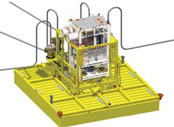 The Dalmatian subsea pump. The Dalmatian subsea pump.