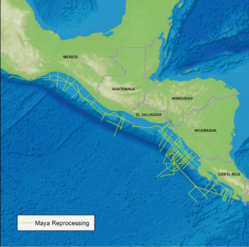 Area to be covered by the Maya Reprocessing project.