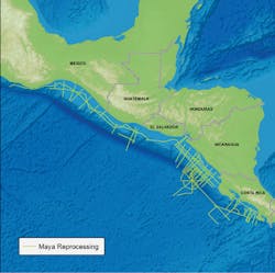 Area to be covered by the Maya Reprocessing project.