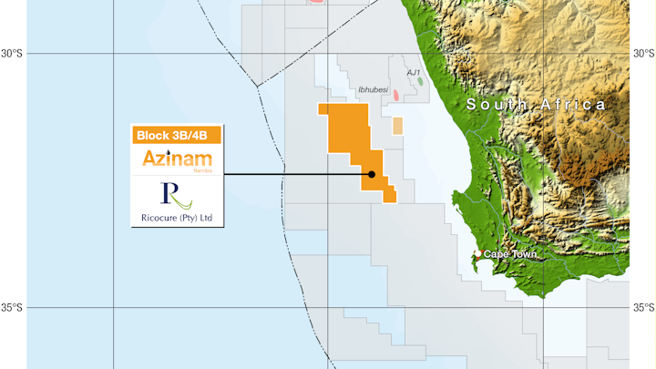 Block 3B/4B offshore South Africa