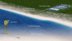 Midia gas field layout Midia gas field layout