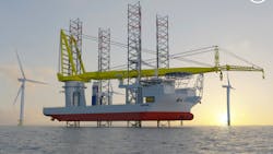 The Voltaire is specifically designed to transport, lift, and install offshore wind turbines, transition pieces, and foundations. The Voltaire is specifically designed to transport, lift, and install offshore wind turbines, transition pieces, and foundations.