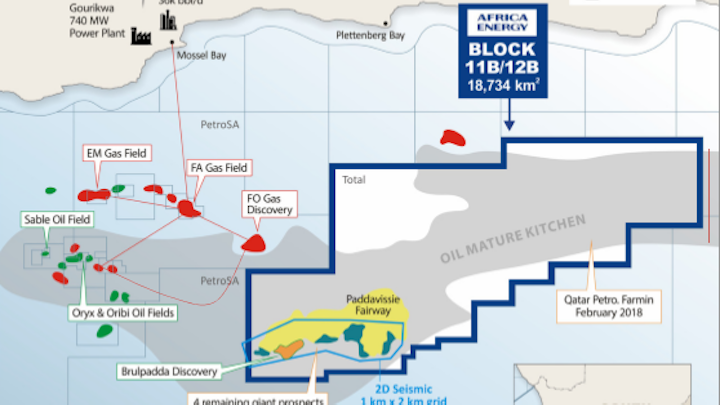 Block 11B/12B offshore South Africa