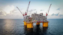 The Appomattox floating production system in the Gulf of Mexico.