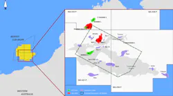 The Keraudren 3D seismic survey covers part of WA-437-P and WA-438-P in the Bedout basin offshore Australia.