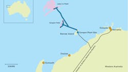 Jansz-Io is part of the Chevron-operated Gorgon project offshore Western Australia. Jansz-Io is part of the Chevron-operated Gorgon project offshore Western Australia.