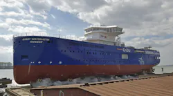 The Bibby WaveMaster Horizon at Damen Shipyards Galati in Romania