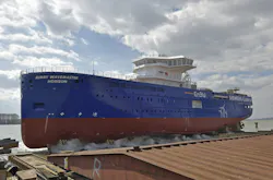 The Bibby WaveMaster Horizon at Damen Shipyards Galati in Romania The Bibby WaveMaster Horizon at Damen Shipyards Galati in Romania