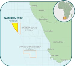 Block 2912 offshore Namibia Block 2912 offshore Namibia