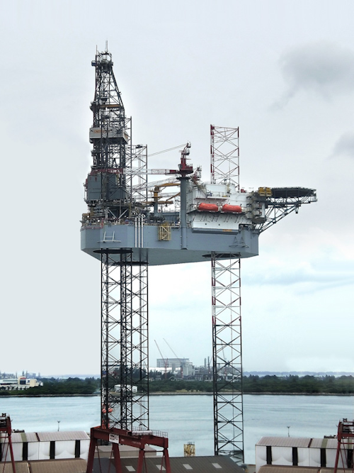 ENSCO 123 jackup drilling rig