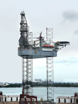 ENSCO 123 jackup drilling rig