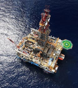 Maersk Drilling&rsquo;s ultra-deepwater semisubmersible M&aelig;rsk Deliverer