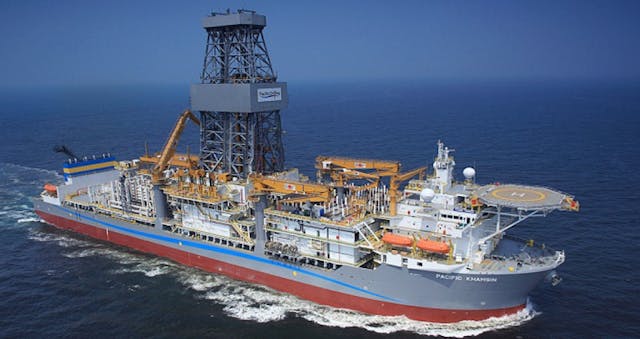 Pacific Drilling&rsquo;s ultra-deepwater drillship Pacific Khamsin