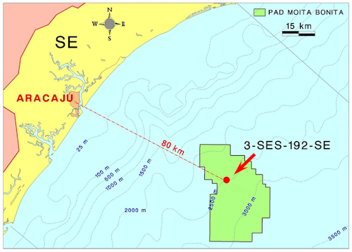 Well 3-SES-192 in the BM-SEAL-4 concession of the deepwater Moita Bonita area