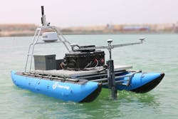 The Uni-Cat, an unmanned surface vehicle from Unique Group The Uni-Cat, an unmanned surface vehicle from Unique Group