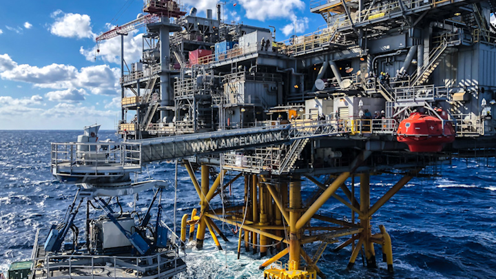 The A-type operating on the Harvey Blue Sea vessel in the Gulf of Mexico