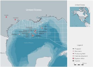 Equinor operations in the US Gulf of Mexico