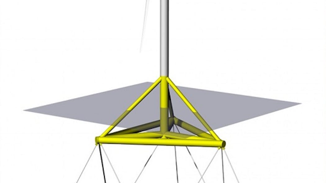 TetraSpar floating offshore wind turbine platform concept
