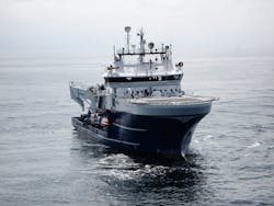 The dive support vessel Rever Sapphire