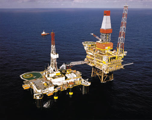Dunbar platform in the UK northern North Sea