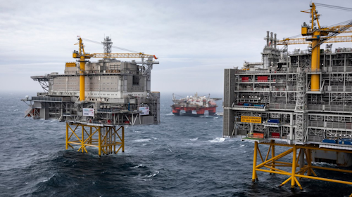 Johan Sverdrup complex in the Norwegian North Sea.