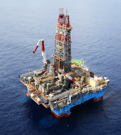 Ultra-deepwater semisubmersible Mærsk Deliverer Ultra-deepwater semisubmersible Mærsk Deliverer