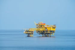 Alpha and Beta platforms on the Bualuang field offshore Thailand. Alpha and Beta platforms on the Bualuang field offshore Thailand.