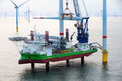 The Sea Installer will install the turbines at the Hornsea Two offshore wind farm. The Sea Installer will install the turbines at the Hornsea Two offshore wind farm.
