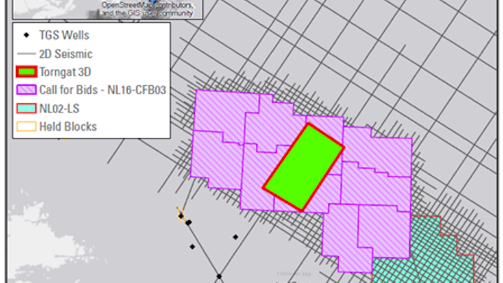 Torngat 3D will be the first 3D seismic survey ever acquired offshore Labrador.