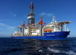 The deepwater drillship Tungsten Explorer is drilling the Merak-1 exploration well offshore Egypt.