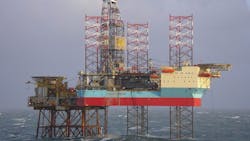 The CJ70 ultra-harsh environment jackup Mærsk Innovator. The CJ70 ultra-harsh environment jackup Mærsk Innovator.