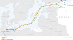 The Nord Stream 2 pipeline will have an annual capacity of 55 bcm from Russia to Germany.