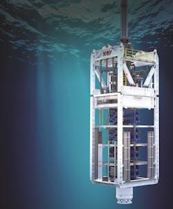 Rendering of NOV's 20K BOP stack. Rendering of NOV's 20K BOP stack.