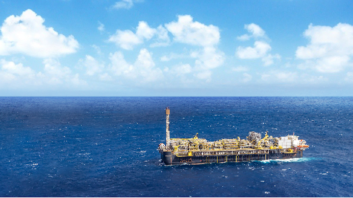 The FPSO P-66 is deployed in the Lula Sul field in the deepwater presalt Santos basin.
