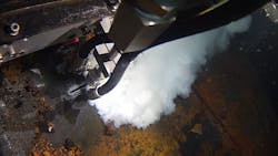 JFO has developed an internal abrasive cutting system for decommissioning of offshore oil and gas structures. JFO has developed an internal abrasive cutting system for decommissioning of offshore oil and gas structures.