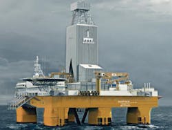 The semisubmersible Deepsea Nordkapp will drill exploration well 24/9-13 in production license 86 in the North Sea. The semisubmersible Deepsea Nordkapp will drill exploration well 24/9-13 in production license 86 in the North Sea.