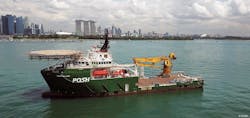 The offshore support vessel POSH Mallard The offshore support vessel POSH Mallard