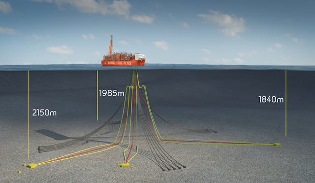 Coral South FLNG is Mozambique&rsquo;s first deepwater gas field development.