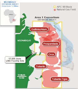 Area 1 offshore Mozambique Area 1 offshore Mozambique