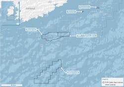 Barryroe is in standard exploration license 1/11 in the Celtic Sea off southern Ireland.